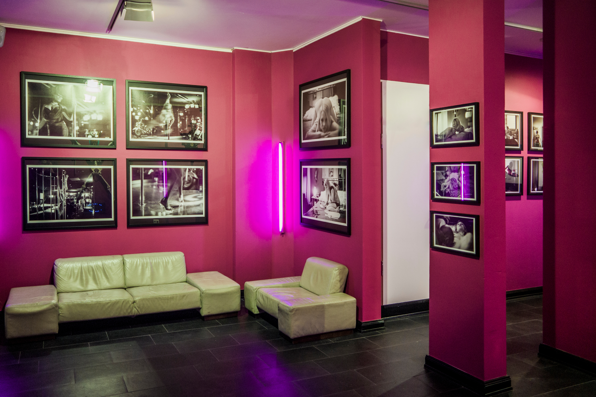 Installation view — exhibition sequence and framed works at VICIOUS Gallery