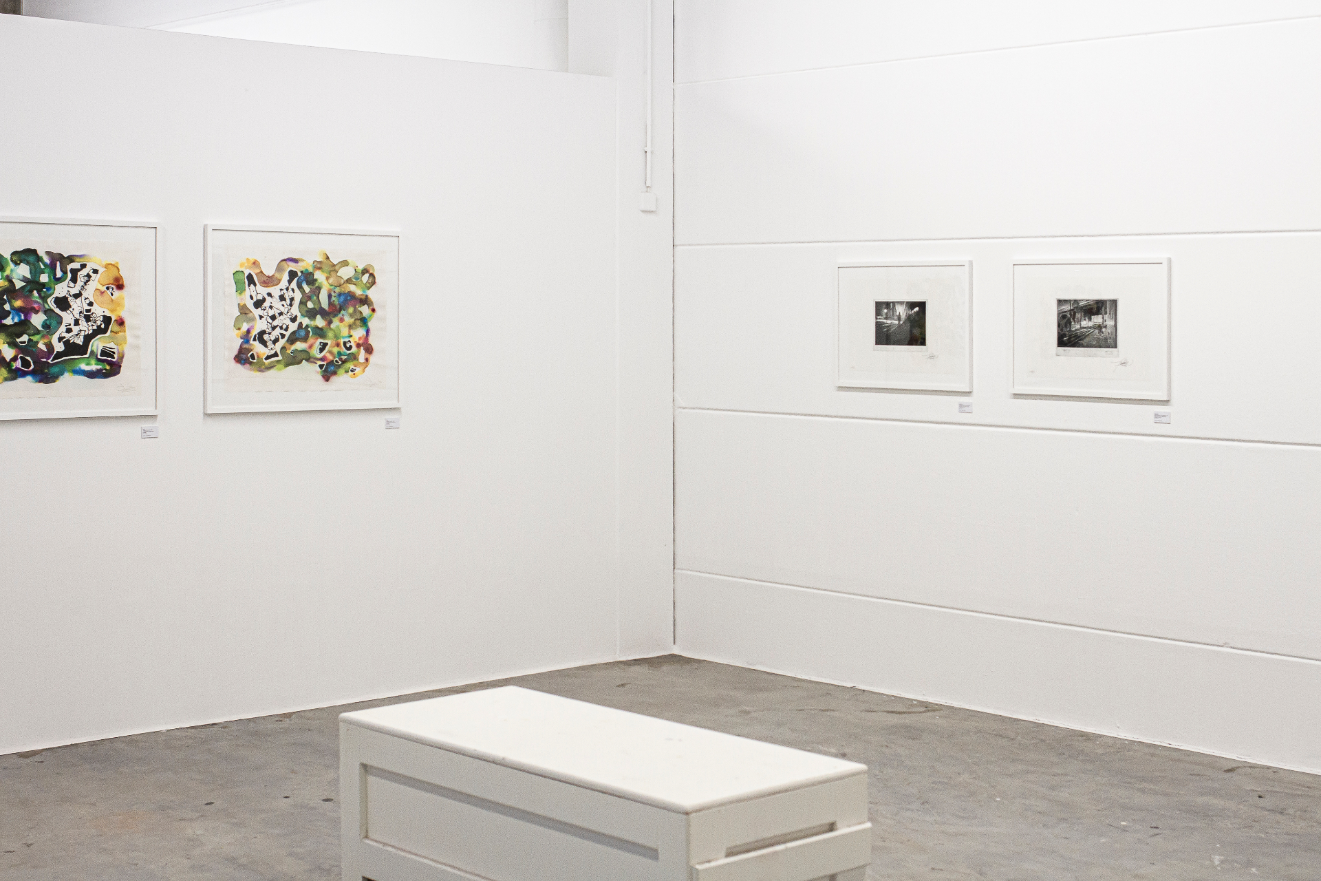 Installation view — BACKFLASHES in PAPERS PLEASE at COLAB Gallery, Weil am Rhein, 2020