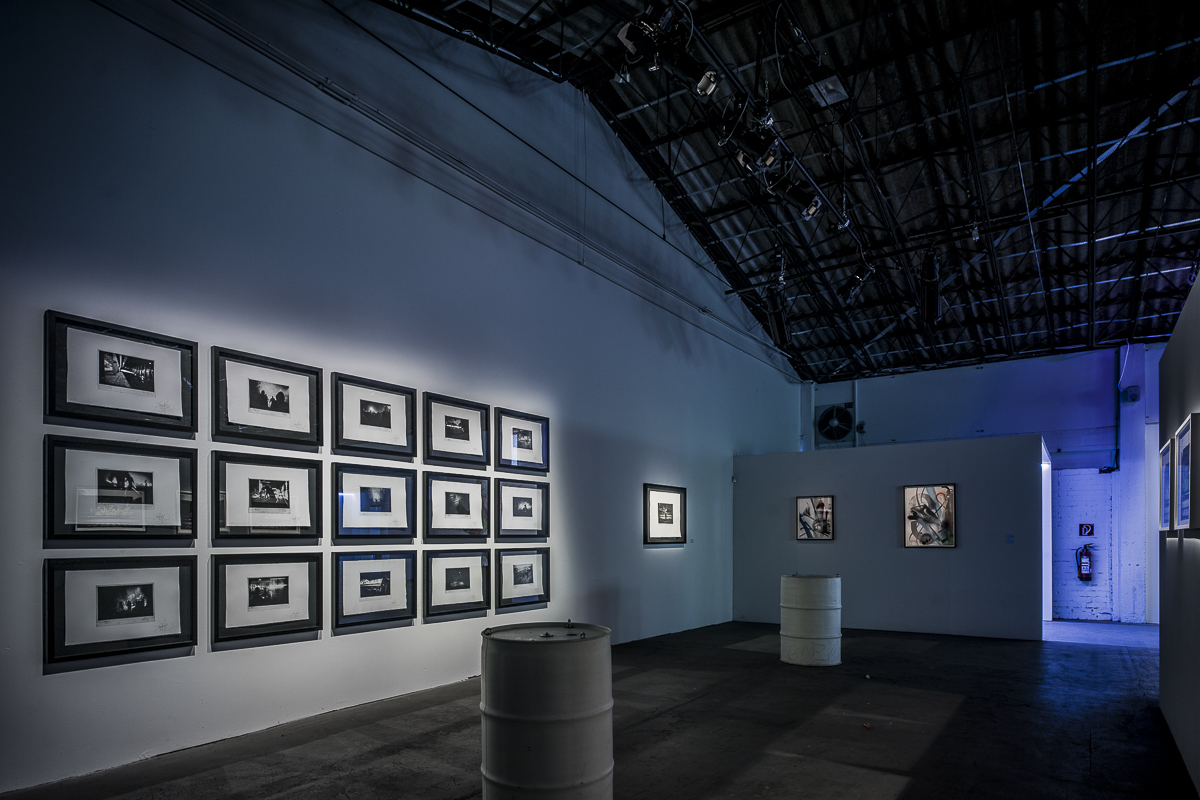 Installation view — BACKFLASHES at INSIGHTS2, KUNST/HALLE, Heidelberg, 2011