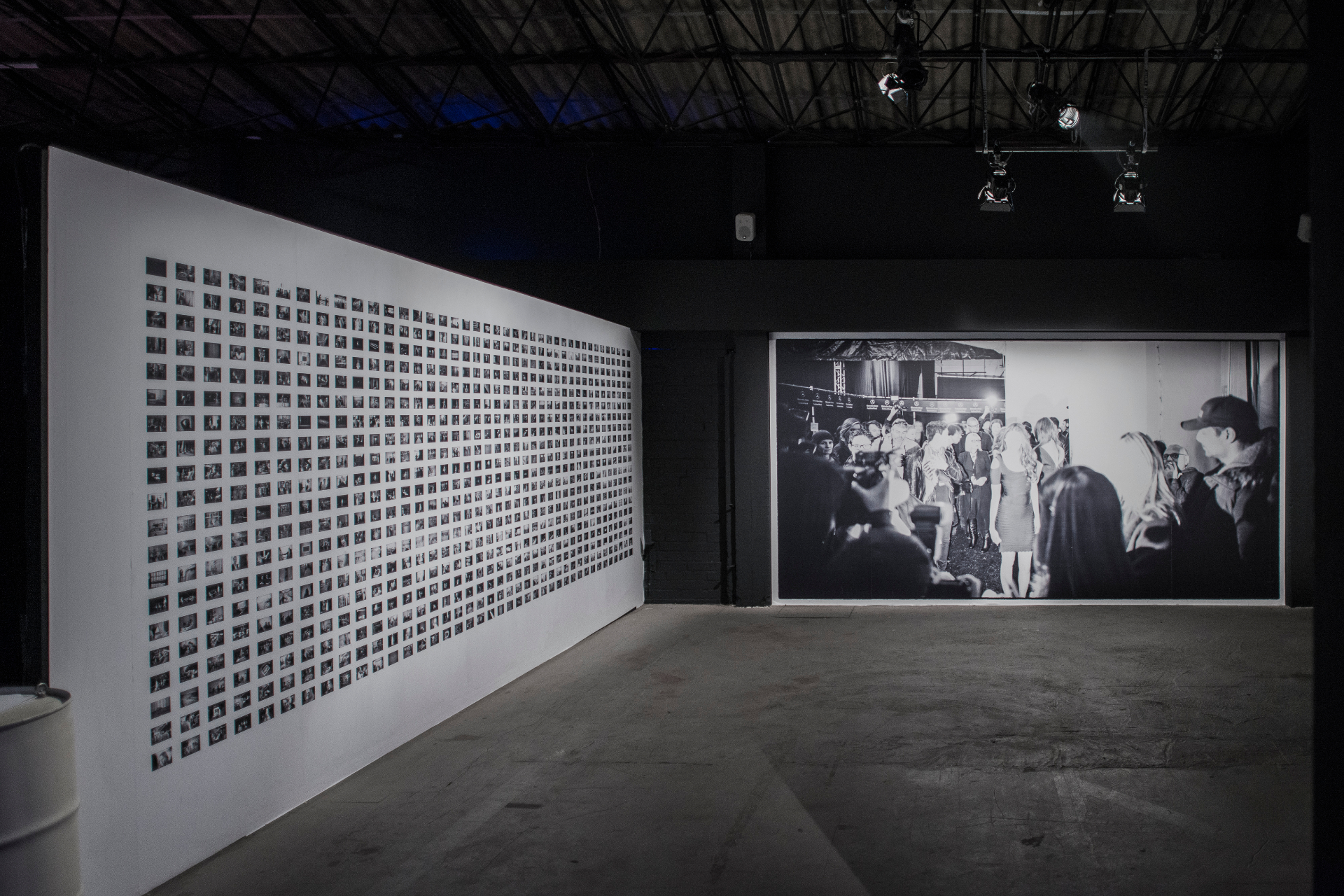 Installation view — THE NEW BLACK exhibition sequence at INSIGHTS3, Heidelberg