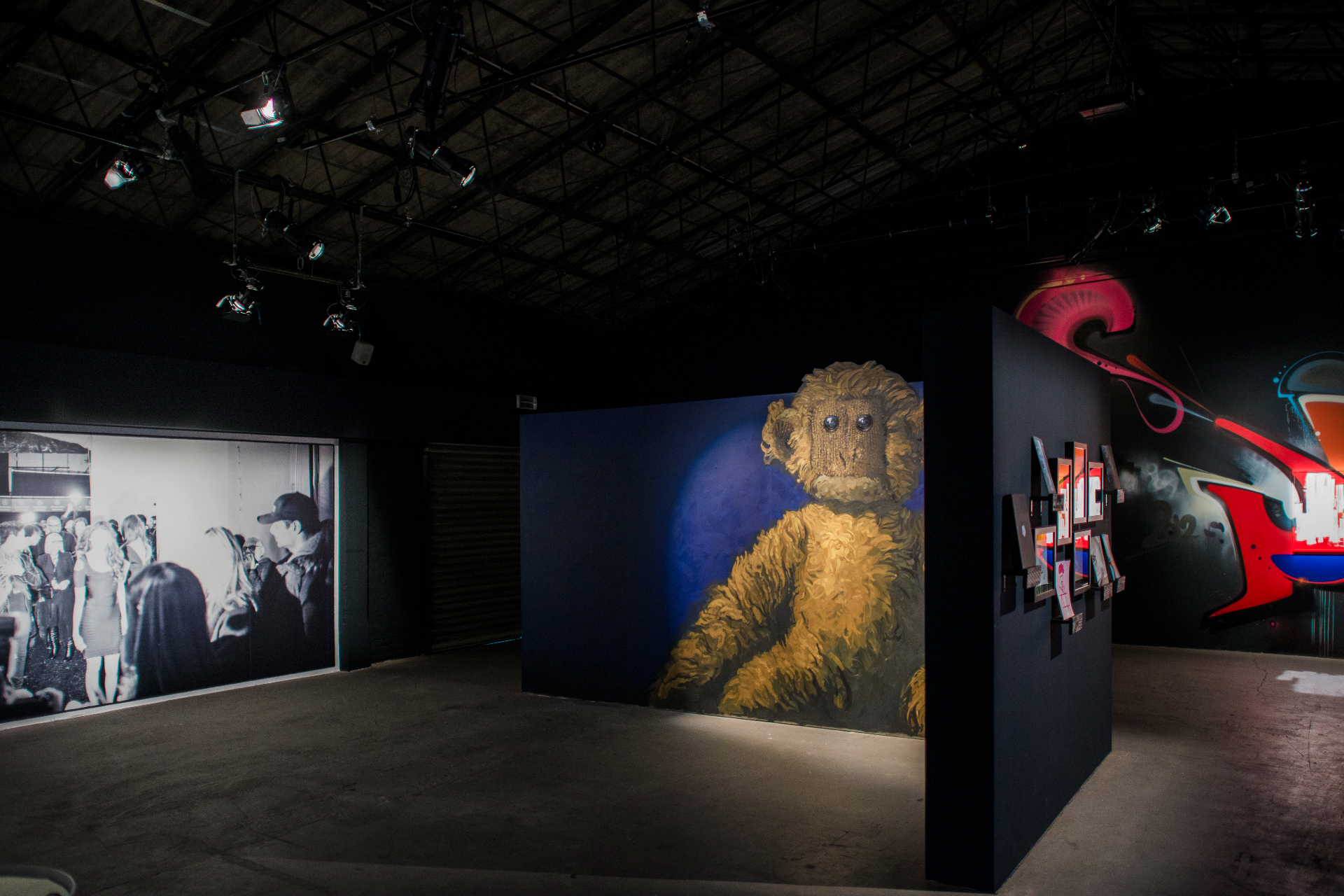 Installation detail — photographic works from THE NEW BLACK at INSIGHTS3